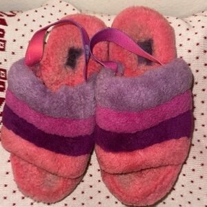 Kids Ugg slippers pink and purple